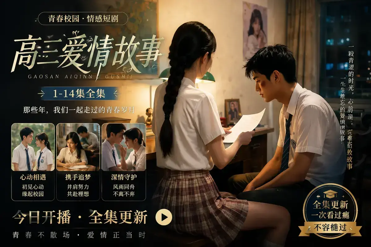 《高三爱情故事》高清完整版在线观看_林澈苏晚晴校园恋曲_初见心动到毕业告白_中字无删减全集资源分享_流畅播放